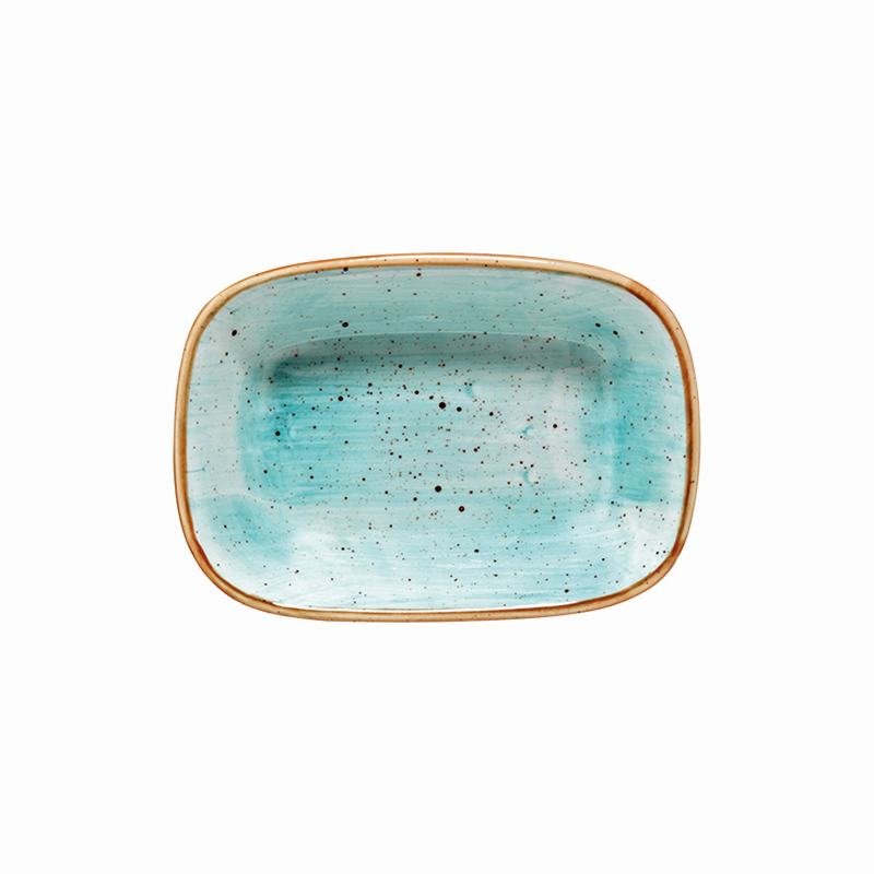 Bonna Porzellan | Aura Aqua Platte tief 17x11,5cm | GSTSHOP.DE