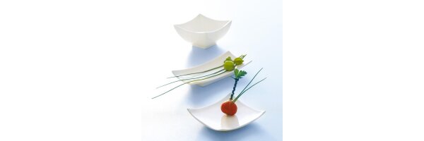 Porzellangeschirr für kleine Häppchen | Gastrobedarf