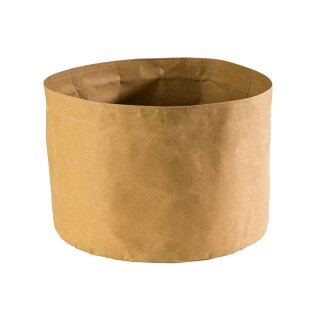 Brottasche beige, Ø 30 cm, H: 22 cm, Naturfase/Kunstharz