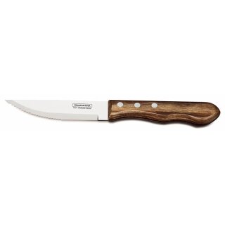 Tramontina Jumbo Steakmesser mit Holzgriff, braun, Länge: 25 cm